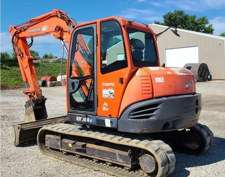 2008 Kubota KX080-3 Mini Excavator